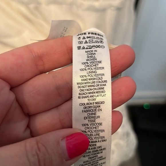 Joe fresh white crochet lace midi dress - size medium - Picture 4 of 4